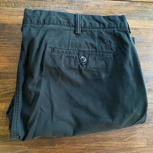 Polo Ralph Lauren Khaki Chino Pants Stretch Straight Fit Black Mens Size 40x32